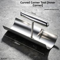 Stainless Steel Corner Trowel Silver Putty Scraper New Hand Tool  Wall Putty 2 white