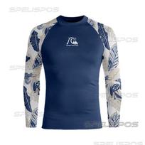 Mens UPF 50 Long Sleeve Rash Guard Snorkeling Swimming Surfing Sun Protection Quick Dry Swimwear S