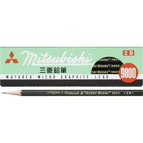 Mitsubishi Pencil uni Office 9800 Hardness 2B K98002B beige