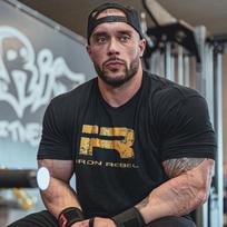 IR Lift Iron Loose Fitness Training Gym Leisure T-Shirt Men's and Women's Luxury Brand XS gray