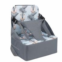 Foldable Kids Booster Seat Mat Cartoon Printed Anti-Slip Booster Seat Pad  Restaurant Style B gray