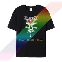 Victory Motorcycles Tee Two Sides Men's T-shirt Cotton T Shirt XL blue
