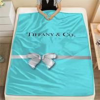 Tiffany spaudinio flanelinis pledas Miegamojo užtiesalas Sofos Kempingo Šiltas pledas Dovana šeimai ir draugams(MJ081) 130cm x 150cm