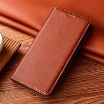 Crazy Horse Genuine Leather Phone Case for Samsung Galaxy S24 S23 S22 S21 S20 FE Ultra Plus Magnetic Flip Cover Samsung S21 FE