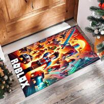 Roblox Crystal Velvet Rug, Soft Anti‑Slip Crystal Velvet Carpet for Living Room Bedroom Home Decor 40cmx60cm