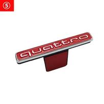 1PC ABS Car Front Grille Sticker Emblem Badge  For Audi Quattro A8 Q3 Q4 Q5 A1 A3 A5 A6 A7 Q6 Q7 S3 S5 S7 A4L  Auto Accessories brown