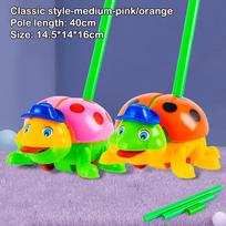 1 Piece Hand Push Toddler Baby Walker Toy Plane Car Toys Push Along Walking Toy For Kids Children Boys Girls Outdoor as the picture green