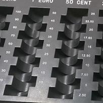 Euro Saugojimo Dėžutė Pinigų Organizatorius Universalus Juodas Pinigų Laikymo Dėklas Pinigų Dėklas Dovanos Pinigų Dalytuvas Kišeninis Organizatorius Black