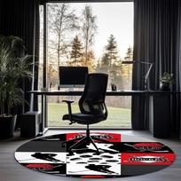 ice hockey Printed Round Rug Carpet Chair Rug Area Rug Entryway Doormats,for Office Chair Living Room Bedroom Kitchen Room. 150cmx150cm