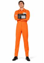 Suaugusiųjų Helovino kalinio kostiumas: Oranžinis kalinio karnavalo kostiumas Europos ir Amerikos Cosplay vaidmenų žaidimams M orange
