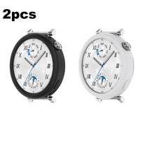 Silikoninis dėklas Huawei watch GT 5 4 41mm 46mm dėklui Minkštas apsauginis Huawei watch GT 5 pro 42mm 46mm dangtelis-dėklas Priedai Watch GT4 41mm white
