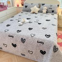 Sutirštintas pieno aksomo lovos užtiesalas rudeniui ir žiemai, šilta medvilninė paklodė su aksominiu čiužiniu, tatamio patalynė 48 * 74cm 1pc