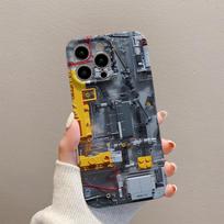 Creative Installation Mechanical Phone Case for Apple 13pro High-end All Inclusive IPhone 15 Phone Protective Case For iPhone 17PROMAX gray