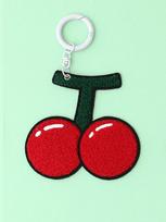 HOLLYSATUNS Holly Bag Keyring_Cherry cherry black
