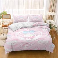 Patalynės komplektas My Melody Antklodės užvalkalas Paauglių miegamasis 100% poliesteris Dekoras Itin minkštas Patogus Vaikų kambarys Naujas Įvairių dydžių 135X200cm