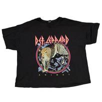 Def Leppard Shirt 2XL Black Tour Concert Rock Band Tee Music Merch Graphic Print XL beige