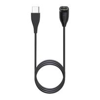 Type-C/USB to Garmin Watch Charging Cable for Fenix 7, 7X, 5S, 6, 6X black