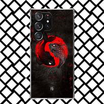 Koi Fish Art Phone Case for Samsung Galaxy S26 S25 Edge S24 S23 Ultra S22 Plus S21 FE S20 + Soft Cover Print Fundas Galaxy S25 S Samsung S21 Ultra black