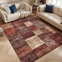 Scandinavian Gray Abstract Rug – Modern Minimalist Non-Slip Carpet for Living Room or Nordic Home Decor 80x120cm