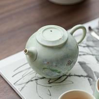 Hand-made Pottery Teapot Chinese Hand-Painted Vintage Teapot Beautiful Design For Home Decoration China Mainland gray