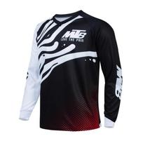 Men Breathable Enduro Mtb Motocross Mountain Bike Jersey Cycling Top off Road Riding Quick Dry Sports Wear Cycling Top 4XL white