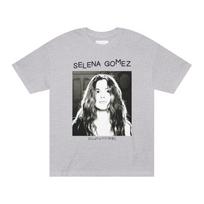 2026 Summer Selena Gomez Portrait Women Print Short-sleeved Cotton Ladies' T-shirt, Suitable for Wearing on The Street L white