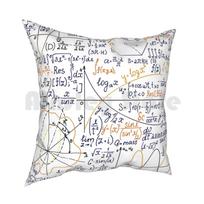 Math Formulas Pillow Case Printed Home Soft Throw Pillow Math Physic Formula Formulas Mathematic School Science 30x30cm 12x12in white