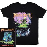 Megadeth Contaminated Shirt S M L XL XXL T-shirt Official Band Tshirt S gray