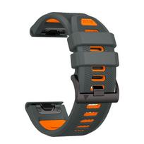 Silicone 22mm 26mm Quickfit Strap For Garmin Watch Fenix 8 51 47mm 8PRO E 7X 7 Pro 6X 6 Pro 5X 5 Plus Enduro 3 2 Strap Bracelet QuickFit 26mm gray