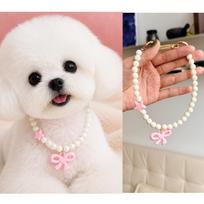 Dopamine Pet Necklace: Cute Cat & Dog Collar for Photos S (20cm) 1-4 kg white