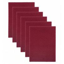6pcs Honeycomb Beeswax Sheets 20x15cm Colored Candle Making DIY Aromatherapy Wax Plant-Based Scented Candles Dark Red - 6pcs
