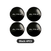 Seat 4vnt 56mm Automobilio Emblema Ratlankio Centrinis Dangtelis Lipdukai Ženklelis Lipdukas Aksesuarai CUPRA Altea Leon 5f Ibiza 6j ATECA Arona black