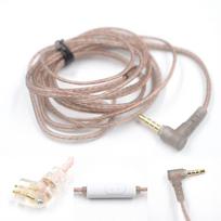 Copper Twisted Cable KZ Earphones Cord ZS10 Earphone Wire 2Pin Headphone Cord In Ear Cable C Pin with Mic