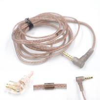 Copper Twisted Cable KZ Earphones Cord ZS10 Earphone Wire 2Pin Headphone Cord In Ear Cable C Pin No Mic gray