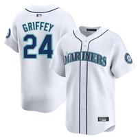 Mens Embroidered Seattle Mariners Baseball Jersey 24 Ken Griffey Jr Fan Apparel Sportswear XL balta