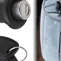 Bagažinės dangčio užrakto mechanizmas su 2 raktais Dacia Logan 08-13 Sandero 08-12 Duster Renault Symbol Aukštos kokybės white