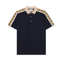 GUCCI Polo marškinėliai vyriški Tamsiai mėlyni 598949-XJB0Q-4685 XS beige