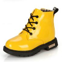 Vaikų rudens ir žiemos laisvalaikis ir patogūs Martin Boots Trumpi batai Sniego batai 23 yellow