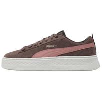 Puma Smash Platform Fashion Versatile Low-Top Sneakers Women sneakers Brown Pink 366488-18 35.5 white