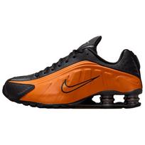 Nike Shox R4 Ryškiai keraminiai Unisex sportbačiai Oranžiniai Juodi Metaliniai-Tamsiai pilki HQ1988-800 44.5 black