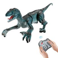 ROBOT PLAZA Radio-Controlled Dinosaur Toy, Moving, Roaring, Lighting, Spraying, Walking, for Kids, Birthday Gift for Boys Ages 6-7, Elementary School black