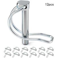 12pcs D-shaped folding splints for mechanics, trailers, tent poles white