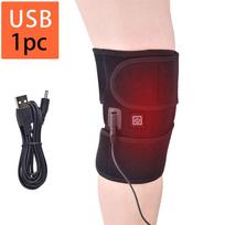 Agdoad Heating Knee Brace Support 3 Levels Adjustable Pain Relief Warmth Knee Pads For Joint Comfort beige
