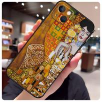 Kiss by Gustav Klimt Case For iPhone 15 Pro Max 14 13 12 11 16 17 Pro Max mini 15 16 Plus 16e 17 Air Phone Cover iPhone 14Pro MAX brown