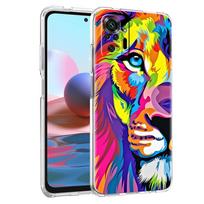 Colorful Lion Transparent Phone Case for Redmi 13C 12C 10C Note 13 12 11 11T K40 Gaming Plus Pro 4G 5G Soft Cover Shell Capa Bag Note 13 Pro 5G yellow