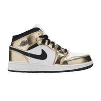 Jordan 1 Mid Metallic Gold Black White (GS) 39 beige
