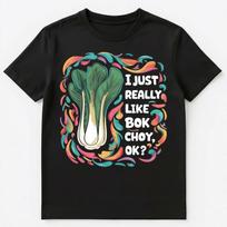 I Just Really Like Bok Choy Ok Vegetable Unisex T-shirt Tops Tees Unisex L gray