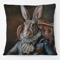 Viktorietiški gyvūnai Menas Voverė Škotas Karvė Elnias Zebras Barsukas Kiškis Lapė Spaudinys Pagalvės užvalkalas Linen 40*40(CM)-1Pcs