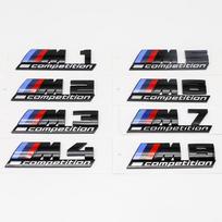13cm 10.5cm ABS Trunk Emblem Badge For BMW M Power M1 M2 M3 Glossy Black Silver M4 M5 M6 M7 M8 Competition Tuning Accessories cypd20 10.5X3CM&M3 Competition juoda