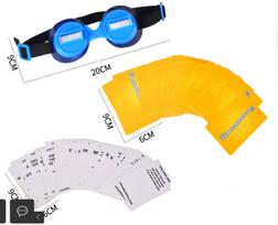 Down Glasses for Puzzle Board Games - Fun Party Reversal Toy One Size mėlyna